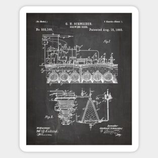 Brewing Beer Patent - Beer Art - Black Chalkboard Sticker